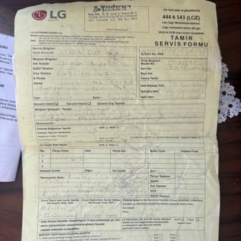 10 Yıllık Garantiye Rağmen LG Servis Sorunu