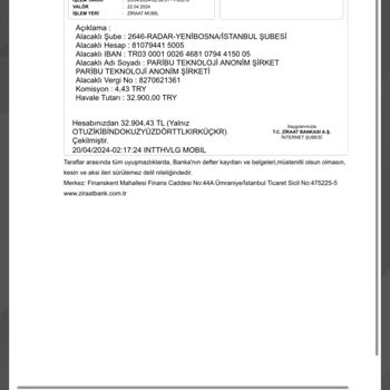 Param Paribu Hesabına Geçmedi
