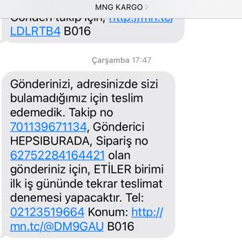 MNG Kargo Etiler Şube Personel Şikayeti