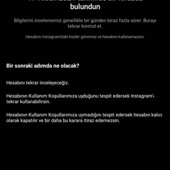 Instagram Hesabım Askıya Alındı 3 Gün Oldu Gelmedi