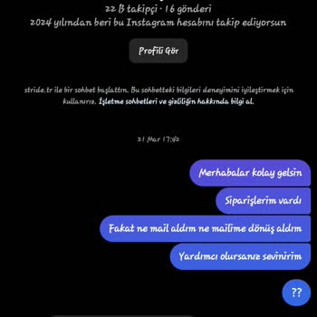 Stridetr.com Stride Ayakkabı Sitesi Muhatap Yok