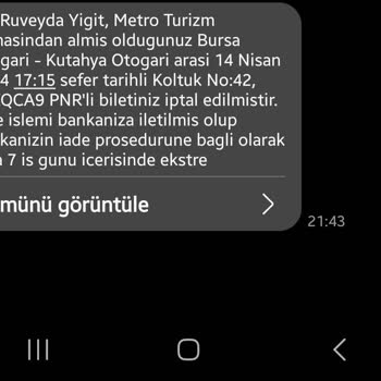 Obilet İade Yatmıyor 7 İs Günü Geçti Yatmıyor