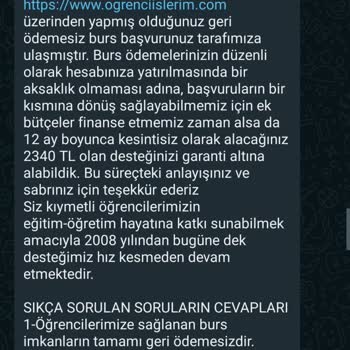 Ogrenciislerim.com Burs Talebim İnanmayı