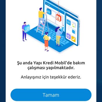 Yapı Kredi Bankası Gece Bakimi Haber Verilmeden Yapılıyor