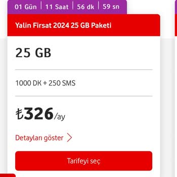 Vodafone Numara Taşıma Anlaşmış Olduğum Tarifesinin Alt Paketini Verdi