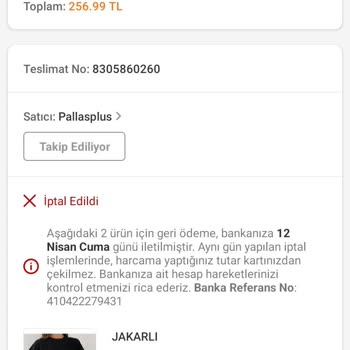Trendyol İptal Ettiğim Ürünlerin Para İadesi Yapılmadı