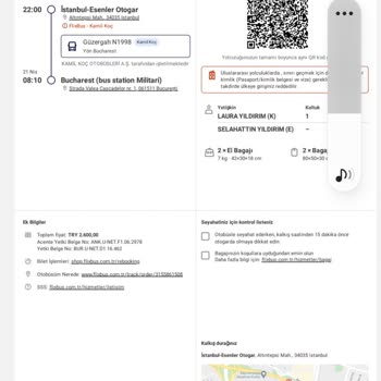 Otobüs Bileti Aldığımızda Kamil Koc Firmasi Tarafında Mağdur Edilmek