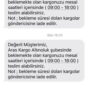 Aras Kargo Paketleri Eve Teslim Etmiyor