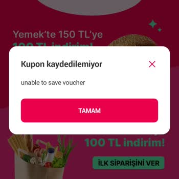 Yemeksepeti Kupon Kullanılamıyor Sorunu