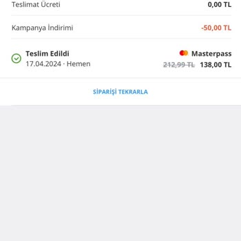 Bisu Siparişimi Teslim Etmedi