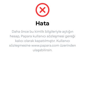 Papara Hesabımı Onaylanmasını İstiyorum