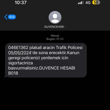 Güvence Hesabı Attığı Mesaja Ait