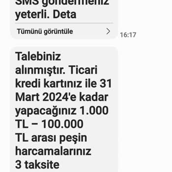 Akbank Ticari Kredi Kartına 3 Taksit Kampanyası Mağduriyeti