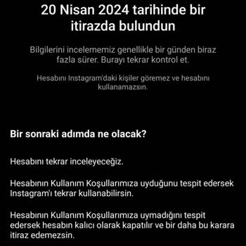 Instagram Hesabım Kapatıldı
