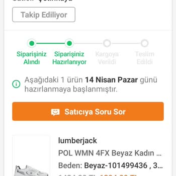 Trendyol Ve Satıcısı Çetinkaya İlgisizliği
