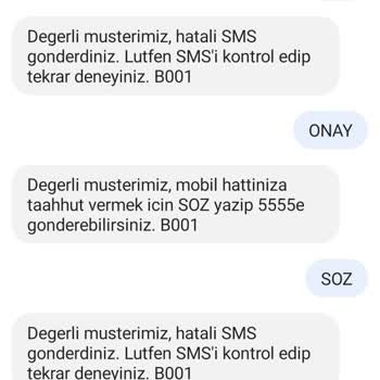 Türk Telekom 5555 E Taahhüt Verememe
