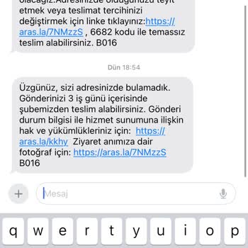 Aras Kargo Adresinizde Bulamadık Saçmalığı
