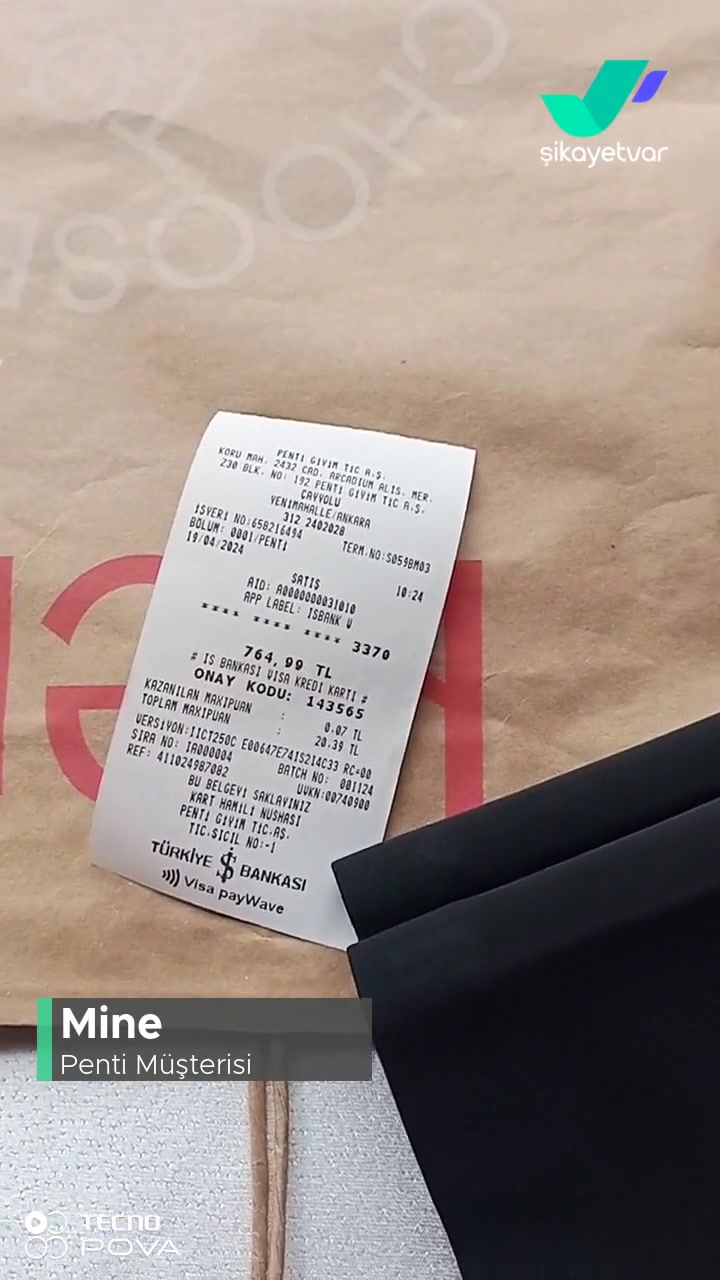 Penti Değişim İade Konusunda Olumsuz Tavrı videonun kapak resmi