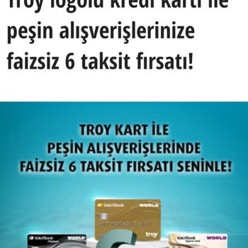 VakıfBank Vaat Edilen Mart Ayında Bana Özel Yapılan Troy Logolu