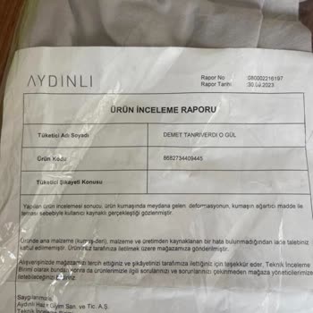 Rinso Limon Karbonat İnceleme Raporu