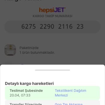 hepsiJET Sipariş Zamanında Teslim Edilmedi