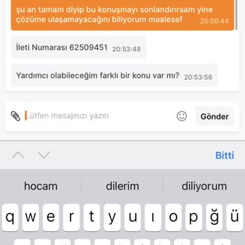 Migros Sorunumu Burada Çözmediği Takdirde Gerekli Yerlere Başvuracağım