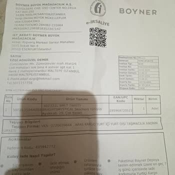 Boyner İnternetten Satın Alınan Çocuk Ayakkabısının Kısa Sürede Yıpranması