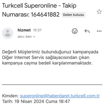 Superonline 2 Ay Ücretsiz Ve Cayma Bedeli Kampanyası Sorunu