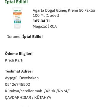 Epttavm'den Aldığım Ürün Gelmemekle Kalmadı Bir De İptal Edildi.