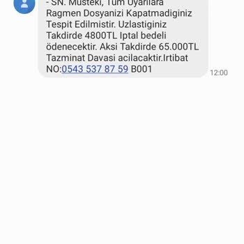 Eresta (SMS) Borcum Varmış