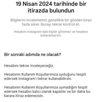Instagram Hesabım Askıya Alındı
