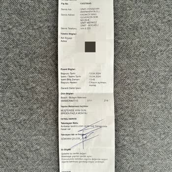 Bosch Yetkili Satıcısının Hasarlı Ürün Göndermesi