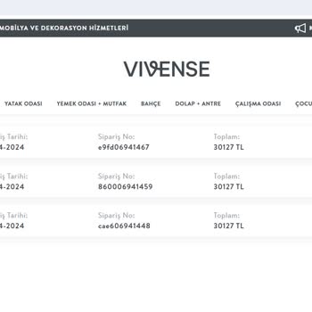 Vivense'den Sipariş İptali İçin Yaşatılan Sorunlar