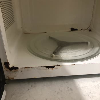 Arçelik Mikrodalga Fırınımın İç Boyası Kalktı Ve Paslandı