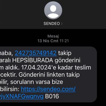 Sendeo Firmasının Kargo Teslim Problemleri