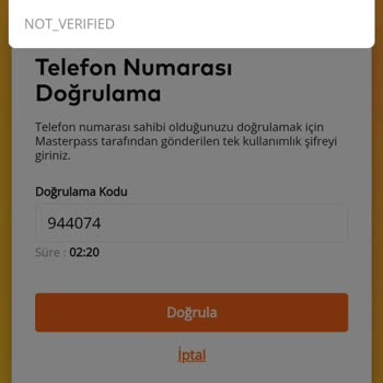 Masterpassa Kayıtlı Kartı İptal Etmek İstiyorum