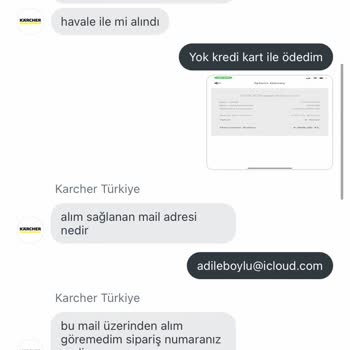 Karcher Sipariş Kargo Yapılmaması Müşteri Hizmetleri Cevap Vermemesi