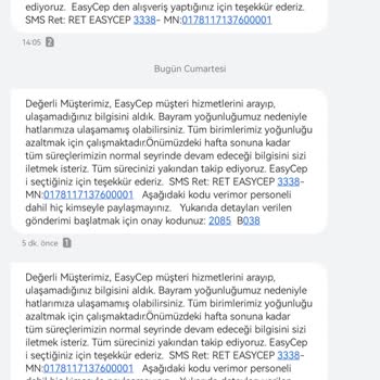 EasyCep Ürün Sipariş Sorunu Kargoya Teslim Edilmeme