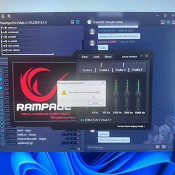 Rampage Sürücü Sorunu Kulaklık