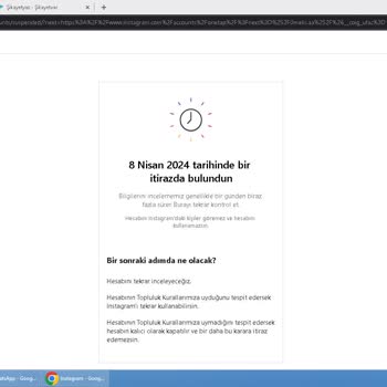 Instagram Hesabım Kapatıldı