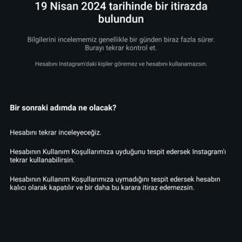 Instagram Hesabım Kapatıldı