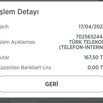 Türk Telekom Fatura Ödemesi Vs