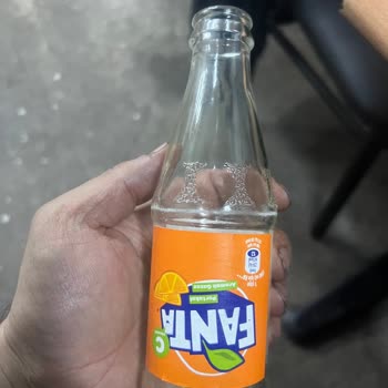 Fanta Cam Şişe Etiket Ters