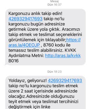 Aras Kargo Gemlik Şubesi Kargomu Teslim Etmiyor.