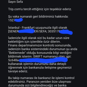 Trip.com İle Yaşanan Tatsız Seyahat Deneyimi