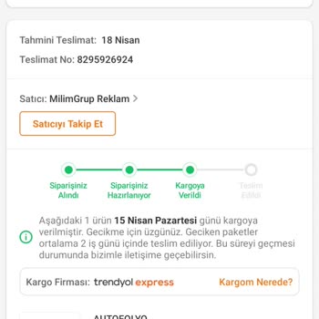 Trendyol Express Aliexpress'ten Sipariş Versem Trendyol'dan Daha Hızlı Gönderirdi