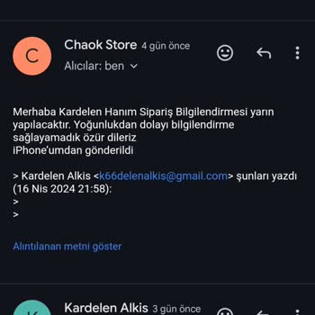 Chaok Store Siparişim Nerede? Bilgi Ve İletişim Eksikliği!