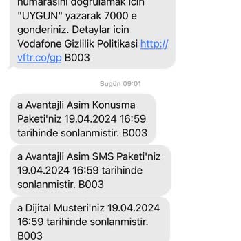 Vodafone İznim Olmadan Tarifemi Değiştirdi