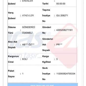 Aras Kargo Teslim Aldığı Kargo Akıbetini Bilmiyor!