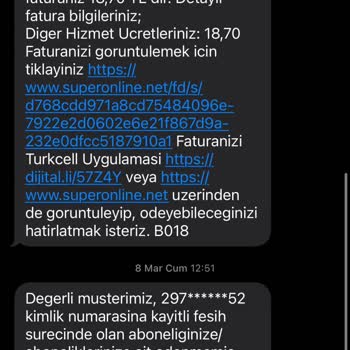 Superonline İptal Etmeme Rağmen Hala Fatura Çıkartıyor